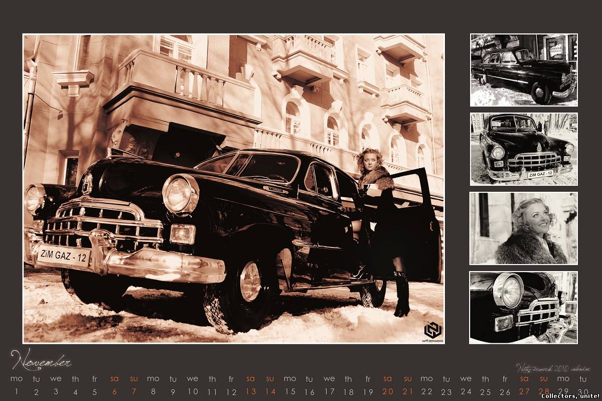 Команда коллекционеров ретро-автомобилей Nittzerwerk выпустила эксклюзивный календарь на 2010 год.